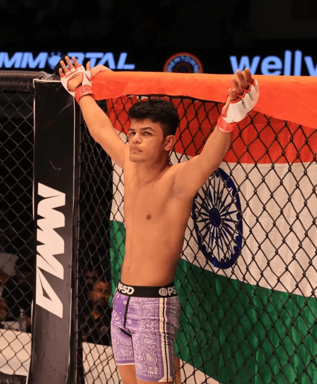 Raghvendra Shekhawat in fight action